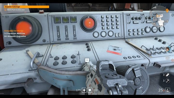 Na panelu sterowania znajdującym się na pierwszym piętrze leży samotna dyskietka - Brat 2 | Sekrety w Wolfenstein Youngblood - Wolfenstein: Youngblood - poradnik do gry