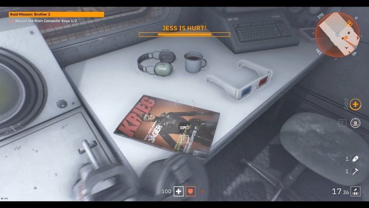 Na biurku, pomiędzy komiksem, a komputerem znajdziesz kolejne okulary - Brat 2 | Sekrety w Wolfenstein Youngblood - Wolfenstein: Youngblood - poradnik do gry