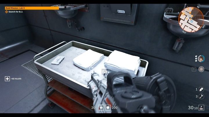 W jednej z łazienek w laboratorium znajdziesz wózek z ręcznikami - Lab X | Sekrety w Wolfenstein Youngblood - Wolfenstein: Youngblood - poradnik do gry