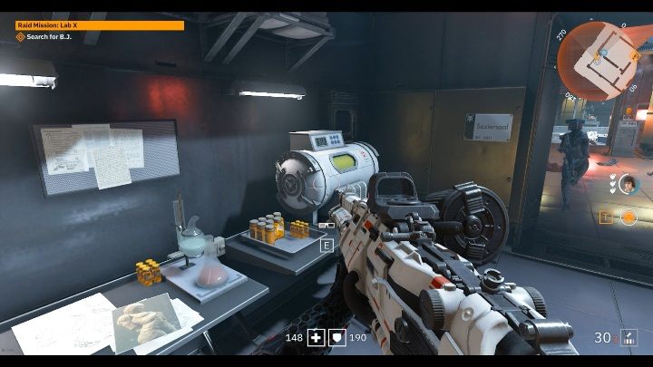 W pomieszczeniu z lekami i maszynami znajdziesz jedną parę okularów - Lab X | Sekrety w Wolfenstein Youngblood - Wolfenstein: Youngblood - poradnik do gry