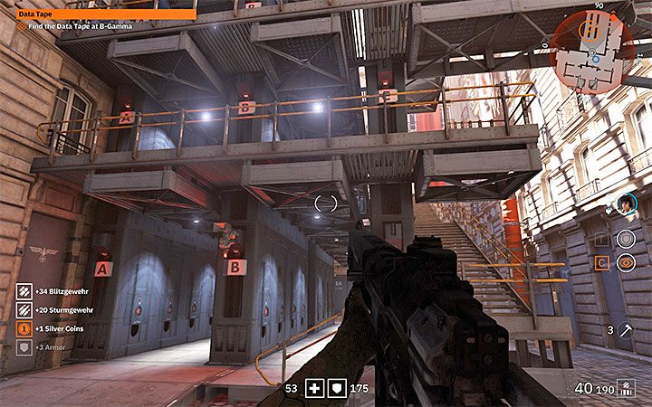 Postaraj się po cichu lub w otwartych walkach pozbyć się przynajmniej przeciwników z parteru budynku - Data Tape | Misje poboczne w Wolfenstein Youngblood - Wolfenstein: Youngblood - poradnik do gry