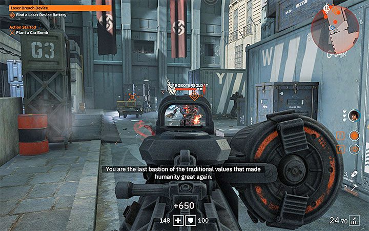 Każdy zabity przeciwnik w grze Wolfenstein: Youngblood to zdobyte punkty doświadczenia, ale mimo wszystko nie warto tracić czasu na oczyszczanie okolicy ze wszystkich wrogów, a to dlatego, że przeciwnicy mogą się respawnować - Porady na start do Wolfenstein Youngblood - Wolfenstein: Youngblood - poradnik do gry