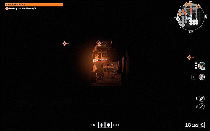 W podziemiach jest bardzo ciemno i w rezultacie trzeba często pomagać sobie latarką - Chemical Warfare | Misje poboczne w Wolfenstein Youngblood - Wolfenstein: Youngblood - poradnik do gry