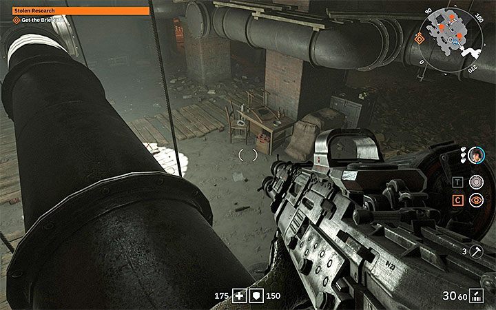 W podziemiach jest bardzo ciemno i w rezultacie trzeba często pomagać sobie latarką - Stolen Research | Misje poboczne w Wolfenstein Youngblood - Wolfenstein: Youngblood - poradnik do gry