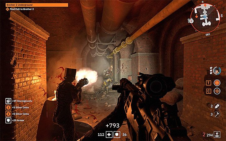 W podziemiach jest bardzo ciemno i w rezultacie trzeba często pomagać sobie latarką - Brother 2 Underground | Misje poboczne w Wolfenstein Youngblood - Wolfenstein: Youngblood - poradnik do gry