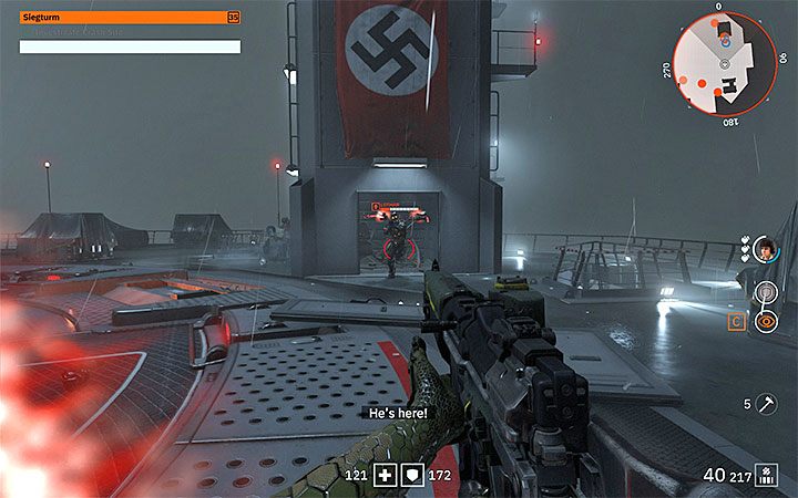 Lothar ponownie pojawi się po tym jak zbliżysz się w oznaczone miejsce - Generał Lothar - finałowy boss w Wolfenstein Youngblood - Wolfenstein: Youngblood - poradnik do gry