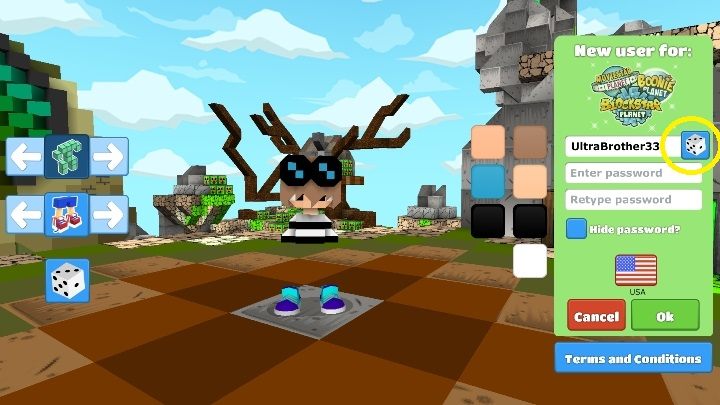 Po stworzeniu bohatera wybierz jego nazwę - Krok 2 - stworzenie postaci w BlockStarPlanet - BlockStarPlanet - poradnik do gry