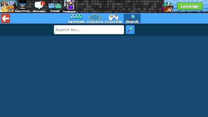 W zakładce friends możesz kliknąć lupę - Krok 5 - znajomości w BlockStarPlanet - BlockStarPlanet - poradnik do gry