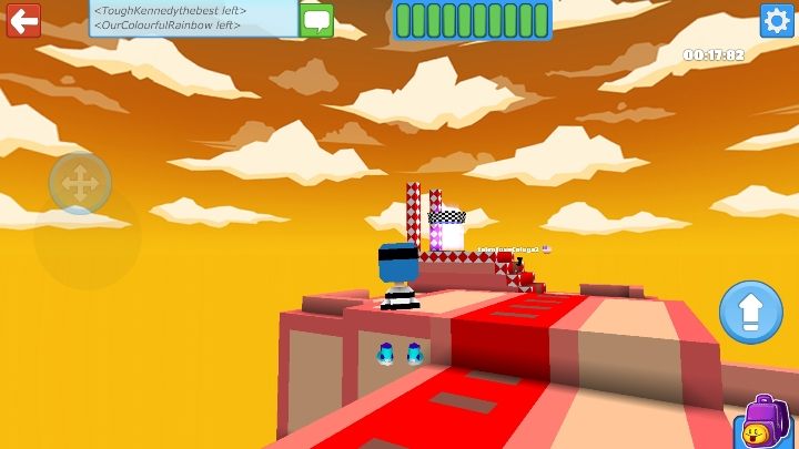 W grze brać udział będą inni gracze, nie mają oni możliwości zaatakowania cię, więc nie musisz się ich obawiać - Krok 8 - parkour w BlockStarPlanet - BlockStarPlanet - poradnik do gry