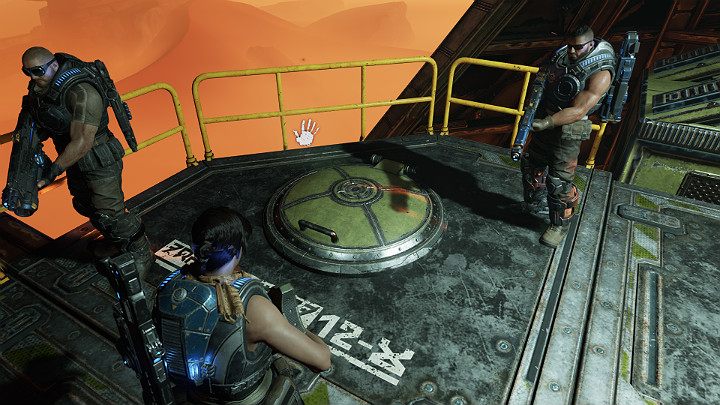 Trwają przygotowania do wystrzelenia rakiety UNR, a drużyna Delta przeprowadza desperacką ewakuację - Akt 3 Rozdział 4 - Jeden mały krok | Solucja Gears 5 - Gears 5 - poradnik do gry