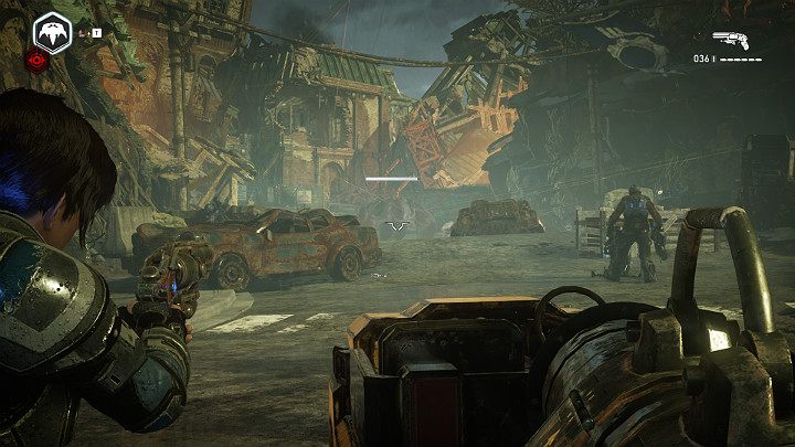 Pierwszymi przeciwnikami z którymi będziesz musiał się zmierzyć będą Kurierzy - Akt 4 Rozdział 1 - Front Domowy | Solucja Gears 5 - Gears 5 - poradnik do gry