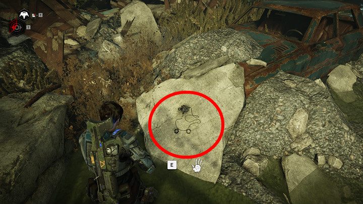 Obejdź samochód z prawej strony i zbierz przedmiot kolekcjonerski - Nieśmiertelniki Koalicji: Minh Young Kim - Akt 4 Rozdział 1 - Front Domowy | Solucja Gears 5 - Gears 5 - poradnik do gry