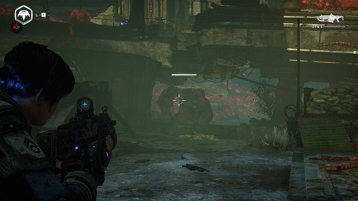 Po skończonej walce pojawi się jeszcze jeden przeciwnik - Kurier - Akt 4 Rozdział 2 - Upadek | Solucja Gears 5 - Gears 5 - poradnik do gry