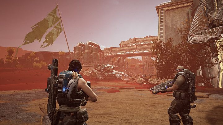 Włącz mapę i udaj się w kierunku wieży ciśnień - Akt 3 Rozdział 3 - Może wymagać złożenia | Solucja Gears 5 - Gears 5 - poradnik do gry