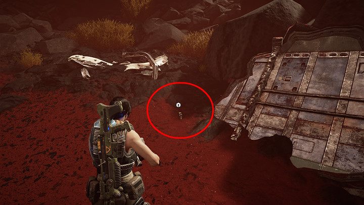 Zaraz za zasiekami broniącymi dostępu do tego obszaru skręć w lewo - Akt 3 Rozdział 3 - Może wymagać złożenia | Solucja Gears 5 - Gears 5 - poradnik do gry