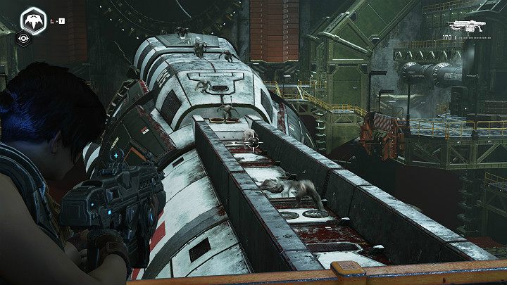 W czasie jazdy na suwnicy zostaniesz zaatakowany przez rój szybkich przeciwników - Akt 3 Rozdział 3 - Może wymagać złożenia | Solucja Gears 5 - Gears 5 - poradnik do gry