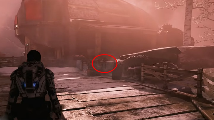 Gdy zejdziesz na dół, na farmę parową, w pierwszej kolejności udaj się na prawą stronę - Akt 2 Rozdział 1 - Rekrutacja | Przedmioty kolekcjonerskie w Gears 5 - Gears 5 - poradnik do gry