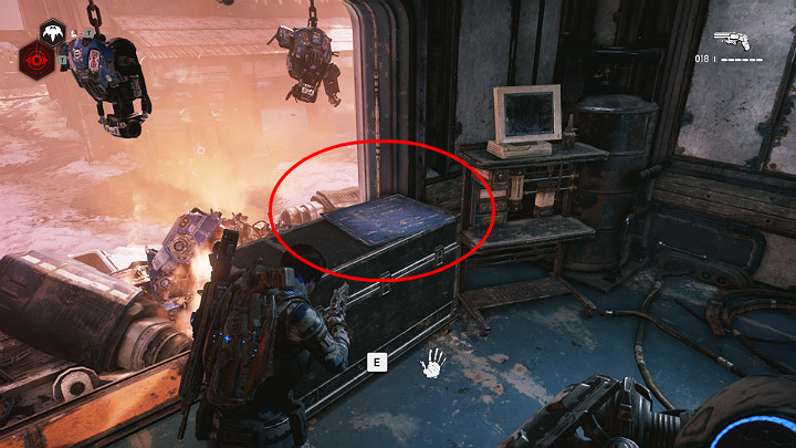 Po oczyszczeniu ulic osady z Roju będziesz mógł wejść do warsztatu - Akt 2 Rozdział 1 - Rekrutacja | Przedmioty kolekcjonerskie w Gears 5 - Gears 5 - poradnik do gry