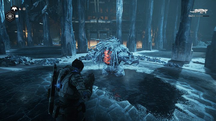 Potwór wpadnie do wody i zamarznie na krótką chwilę - Akt 2 Rozdział 5 - Mniejsze tajemnice | Przedmioty kolekcjonerskie w Gears 5 - Gears 5 - poradnik do gry