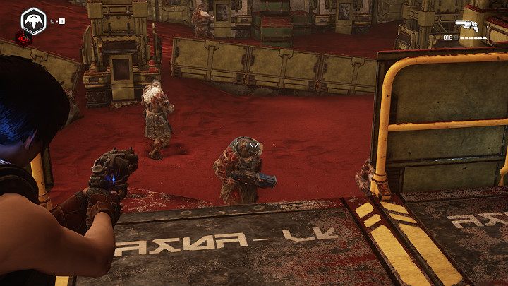 Po uporaniu się z oddziałem wroga podejdź do niskiego murku z prawej strony, który prowadzi do dobrze zamaskowanego pomieszczenia - Akt 3 Rozdział 2 - Rakietowy plan | Przedmioty kolekcjonerskie w Gears 5 - Gears 5 - poradnik do gry