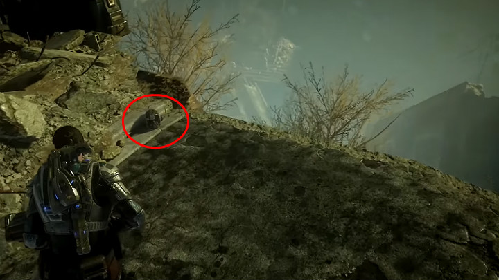 Gdy wyjdziesz z budynku, w pierwszej kolejności przejdź w prawą stronę - Akt 4 Rozdział 1 - Front domowy | Przedmioty kolekcjonerskie w Gears 5 - Gears 5 - poradnik do gry