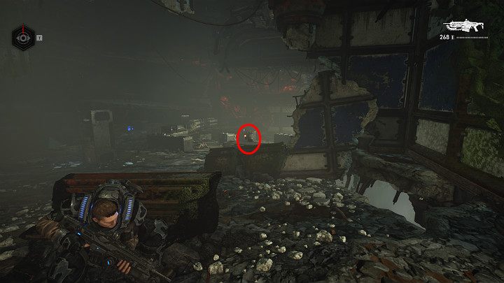 Schowaj się za jedną z przeszkód terenowych i przygotuj się do walki - Akt 1 Rozdział 1 - Strzał w ciemno | Solucja Gears 5 - Gears 5 - poradnik do gry