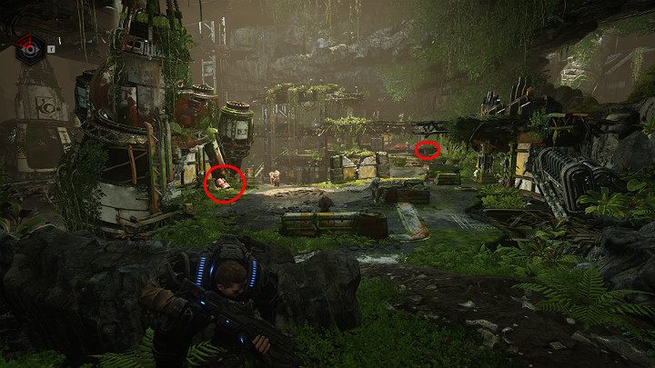 Z tej pozycji będziesz mieć świetny widok na całą arenę - Akt 1 Rozdział 1 - Strzał w ciemno | Solucja Gears 5 - Gears 5 - poradnik do gry