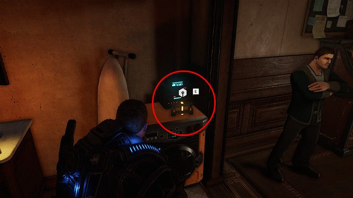 Zanim przejdziesz do dalszej części lokacji, zajrzyj w pierwszej kolejności do łazienki - Akt 1 Rozdział 3 - To jest wojna | Solucja Gears 5 - Gears 5 - poradnik do gry