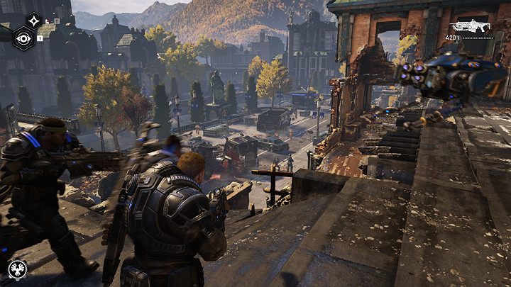 Wyjdź na zewnątrz i pomóż Lizzie oczyścić ulice - Akt 1 Rozdział 3 - To jest wojna | Solucja Gears 5 - Gears 5 - poradnik do gry