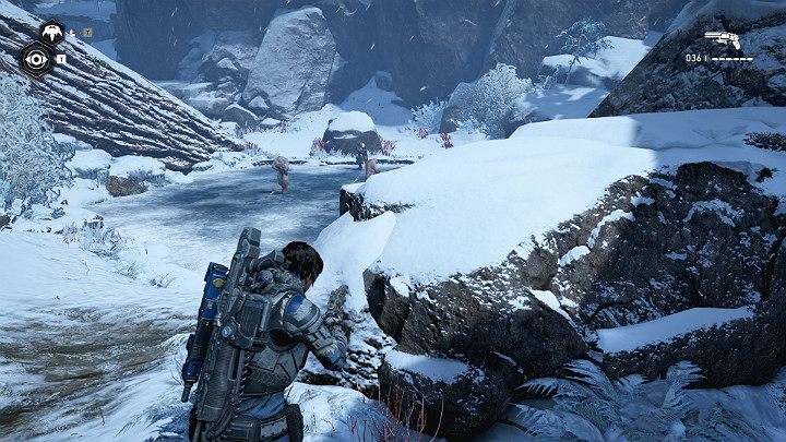 W trakcie wspinaczki natkniesz się na oddział przeciwnika - Akt 2 Rozdział 4 - Źródło wszystkiego | Solucja Gears 5 - Gears 5 - poradnik do gry
