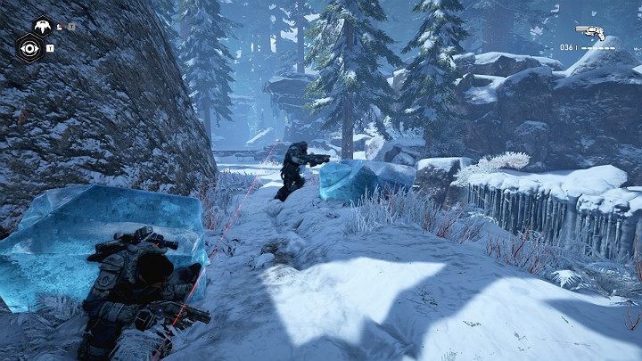W drodze powrotnej natkniesz się na kolejną grupkę przeciwników - Akt 2 Rozdział 4 - Źródło wszystkiego | Solucja Gears 5 - Gears 5 - poradnik do gry