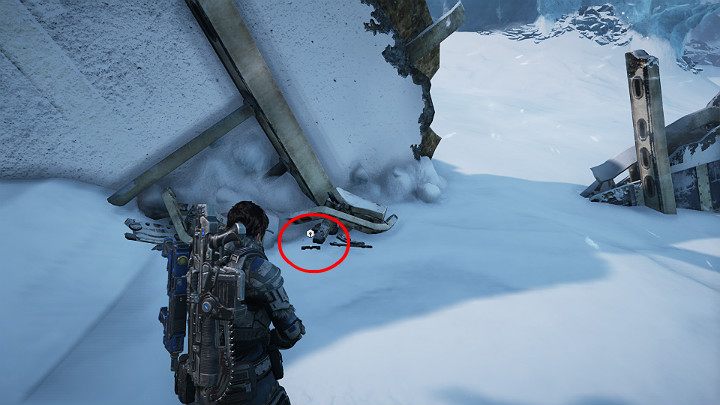W trakcie jazdy zatrzymaj się przy częściach rozbitego helikoptera - Akt 2 Rozdział 4 - Źródło wszystkiego | Solucja Gears 5 - Gears 5 - poradnik do gry