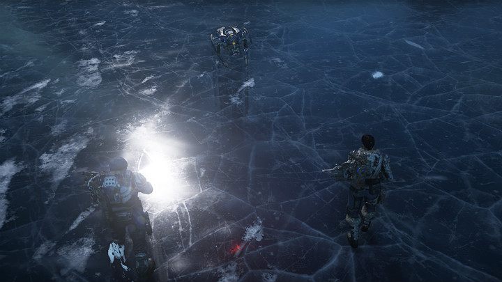 Gdy będziesz na miejscu, przeskanuj lód przy pomocy Jacka - Akt 2 Rozdział 4 - Źródło wszystkiego | Solucja Gears 5 - Gears 5 - poradnik do gry