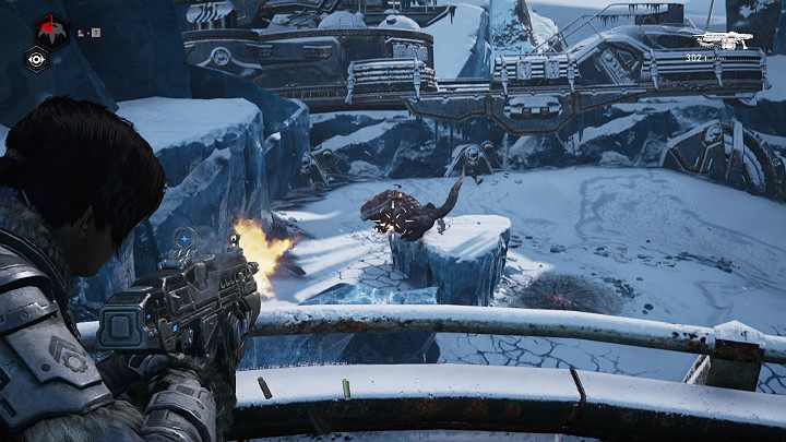 Gdy uporasz się z pierwszą falą, zaraz przybędą skaczący przeciwnicy - Akt 2 Rozdział 4 - Źródło wszystkiego | Solucja Gears 5 - Gears 5 - poradnik do gry