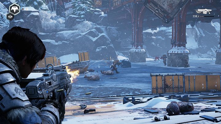 Z każdej strony zaczną nadciągać przeciwnicy - Akt 2 Rozdział 4 - Źródło wszystkiego | Solucja Gears 5 - Gears 5 - poradnik do gry
