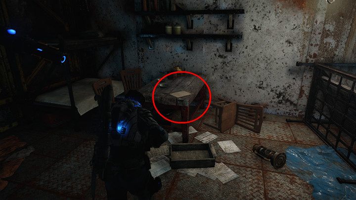 W pokoju po lewej stronie znajdziesz kolejny przedmiot kolekcjonerski - Dziennik górnika z Nethercutt - Akt 2 Rozdział 4 - Źródło wszystkiego | Solucja Gears 5 - Gears 5 - poradnik do gry
