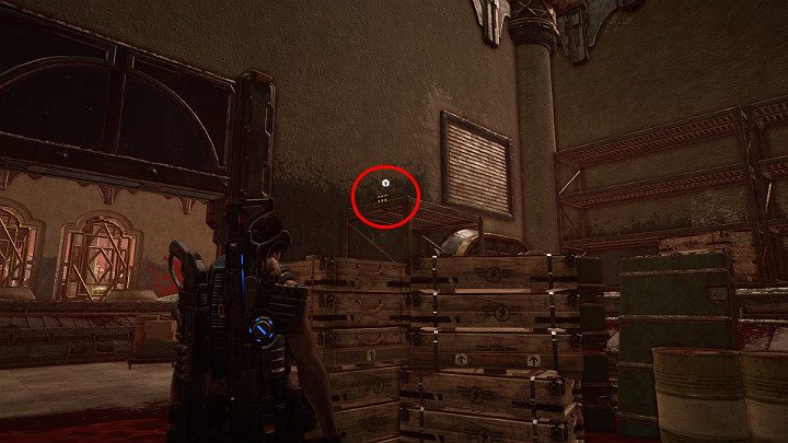 Wejdź do pomieszczenia, które znajduje się zaraz obok taśmy bagażowej - Akt 3 Rozdział 1 - Wielka szansa | Solucja Gears 5 - Gears 5 - poradnik do gry