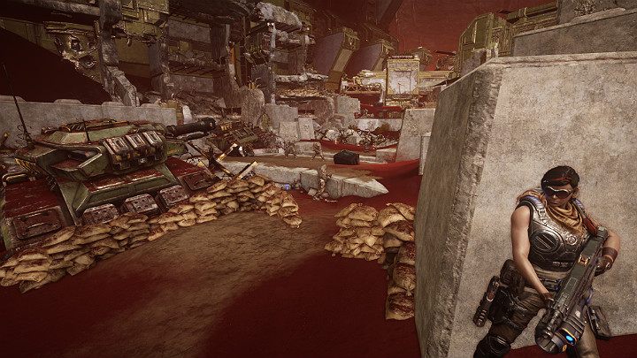 Miejsca pilnuje cały oddział potworów - Akt 3 Rozdział 1 - Wielka szansa | Solucja Gears 5 - Gears 5 - poradnik do gry