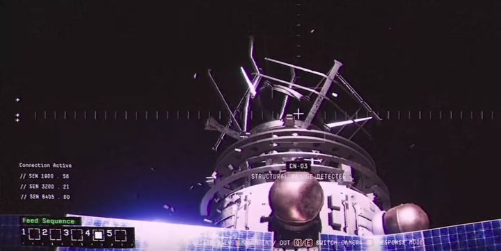 Kamerą nr 4 wjedź na samą górę na CN-03 i powiadom Emmę o stanie tej części stacji - Observation: Przebudzenie, solucja, etap 1 - Observation - poradnik do gry