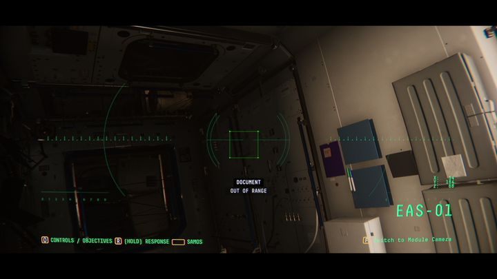 Przełącz się z powrotem na SPHERE i przejdź do EAS-01 - Observation: Reaktor, solucja, etap 2 - Observation - poradnik do gry