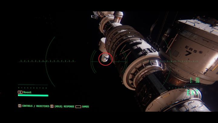 Wróć na stację do modułu EAS-11 i podłącz się do panelu aby zamknąć właz - Observation: Pierwszy spacer kosmiczny, solucja, etap 3 - Observation - poradnik do gry