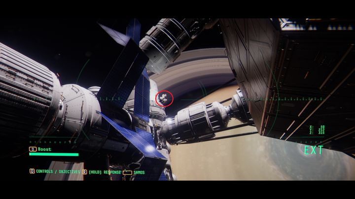 Podążaj na wprost i skręć lekko w prawo - Observation: Drugi spacer kosmiczny, nadanie wiadomości, solucja, etap 5 - Observation - poradnik do gry