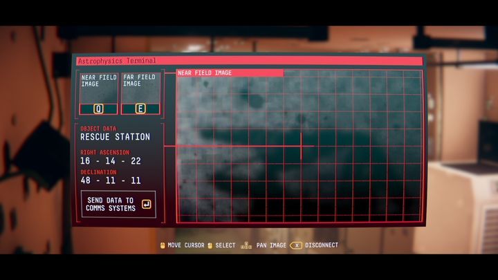 W module RUS-04 podłącz się do urządzenia ASTROPHYSICS TERMINAL - Observation: Drugi spacer kosmiczny, nadanie wiadomości, solucja, etap 5 - Observation - poradnik do gry