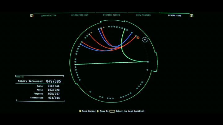 Przejdź do pamięci SAMa i kliknij na migoczący punkt - Observation: Drugi spacer kosmiczny, nadanie wiadomości, solucja, etap 5 - Observation - poradnik do gry