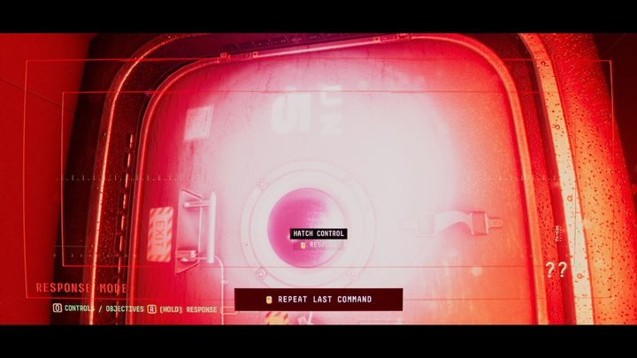 Znajdziesz kolejny zamknięty właz z napisem UN 5, wciskając R poproś Emmę o pomoc - Observation: Druga stacja, solucja, etap 6 - Observation - poradnik do gry