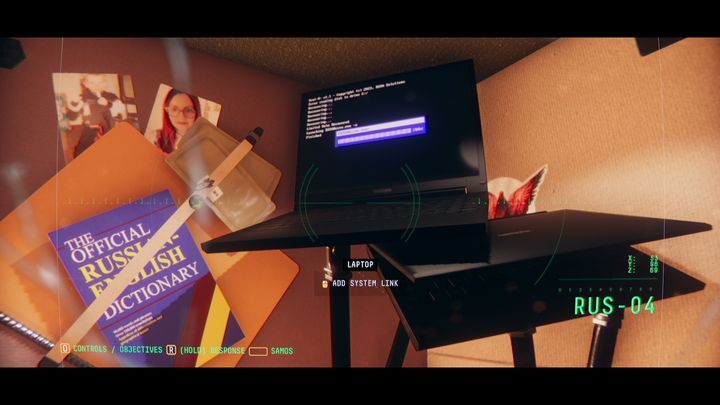 Podłącz się do znajdującego się tam komputera i odczytaj wiadomość od Stanislava (SL-JR - EXPERIMENTAL BOOSTS - Observation: Jim Elias, solucja, etap 7 - Observation - poradnik do gry