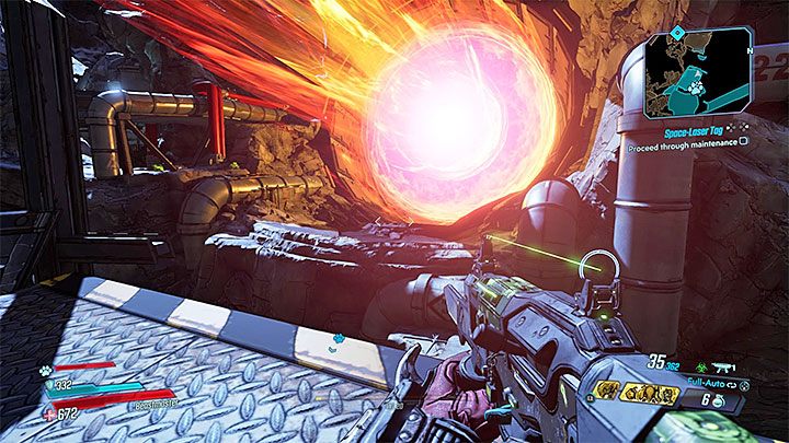 Przypilnuj się w miejscu z powyższego obrazka - Space-Laser Tag | Solucja Borderlands 3 - Borderlands 3 - poradnik do gry