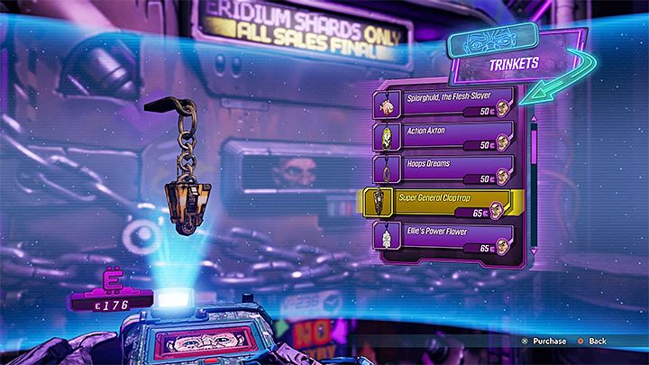 Po tym jak dostatecznie awansujesz w queście Sanctuary będziesz mógł odwiedzać Crazy Earla na najniższym poziomie statku Sanktuarium - Co to są Weapon Trinkets w Borderlands 3? - Borderlands 3 - poradnik do gry