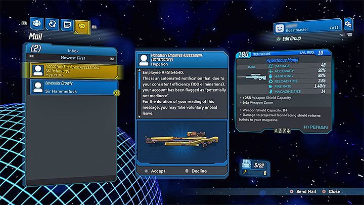 Zaintersuj się zakładką Mail - Jak odebrać pocztę (mail) w Borderlands 3? - Borderlands 3 - poradnik do gry