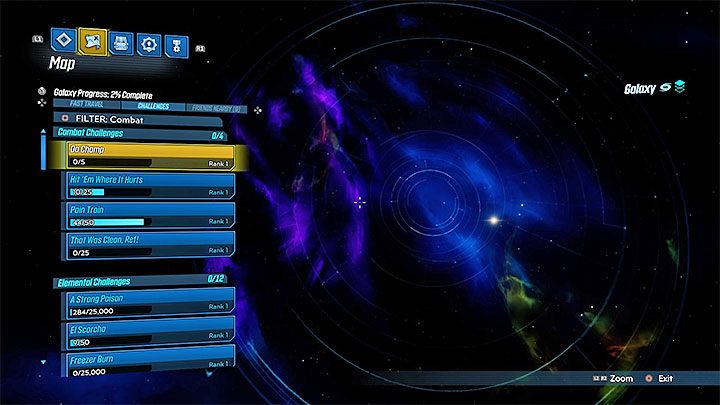 Możesz także oddalić kamerę jeszcze bardziej wsciskając przycisk wyświetlenia widoku galaktyki (Galaxy View) - Czy w grze jest szybka podróż w Borderlands 3? - Borderlands 3 - poradnik do gry